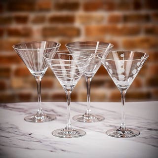 Mikasa Cheers Set Of 4 Martini Glasses