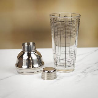 Taproom Recipe Glass Cocktail Shaker