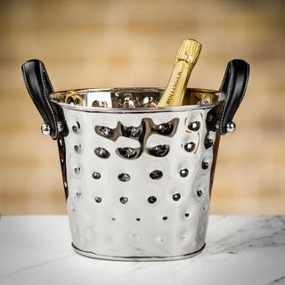 Wine Cooler with Black Leather Handles - (Not Boxed)