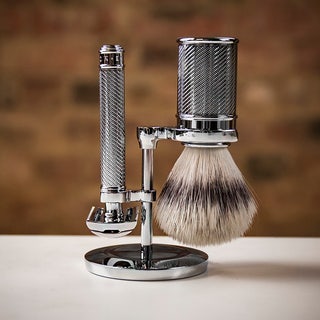 MÜHLE 3 Piece Safety Razor Shaving Set - Chrome Plated