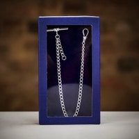 Jean Pierre Sterling Silver Albert Pocket Watch Chain