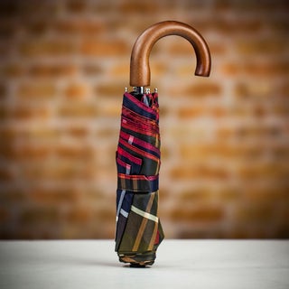 Barbour Tartan Telescopic Umbrella - Classic