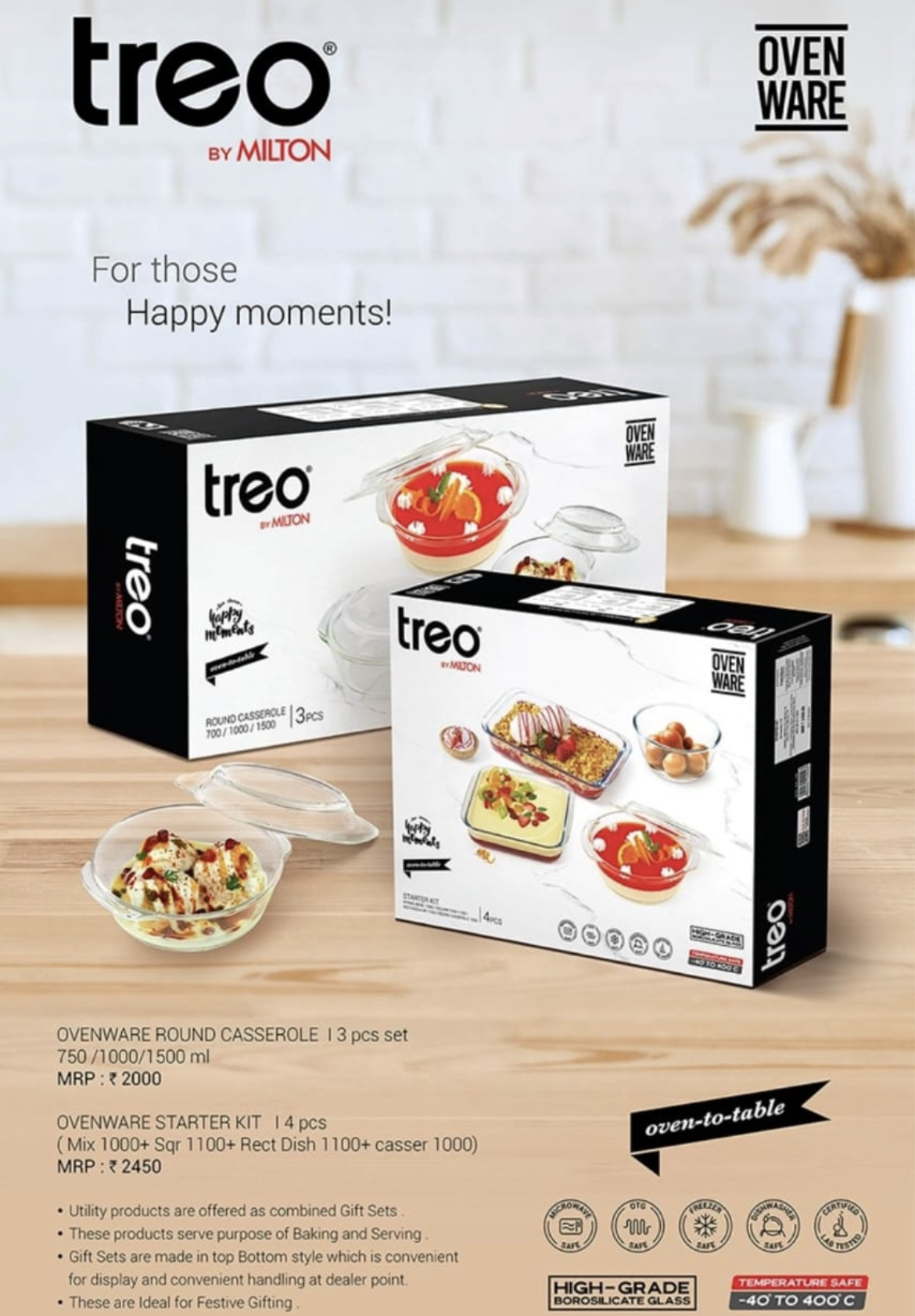 Treo Glass Food Storage Set
