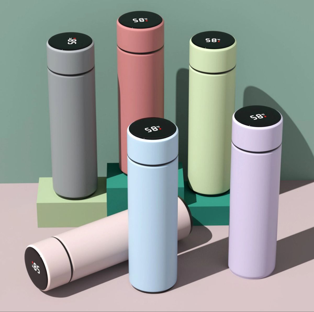 Pastel Steel Bottle Collection