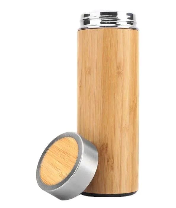 Bamboo Vacuum Flask Bottle