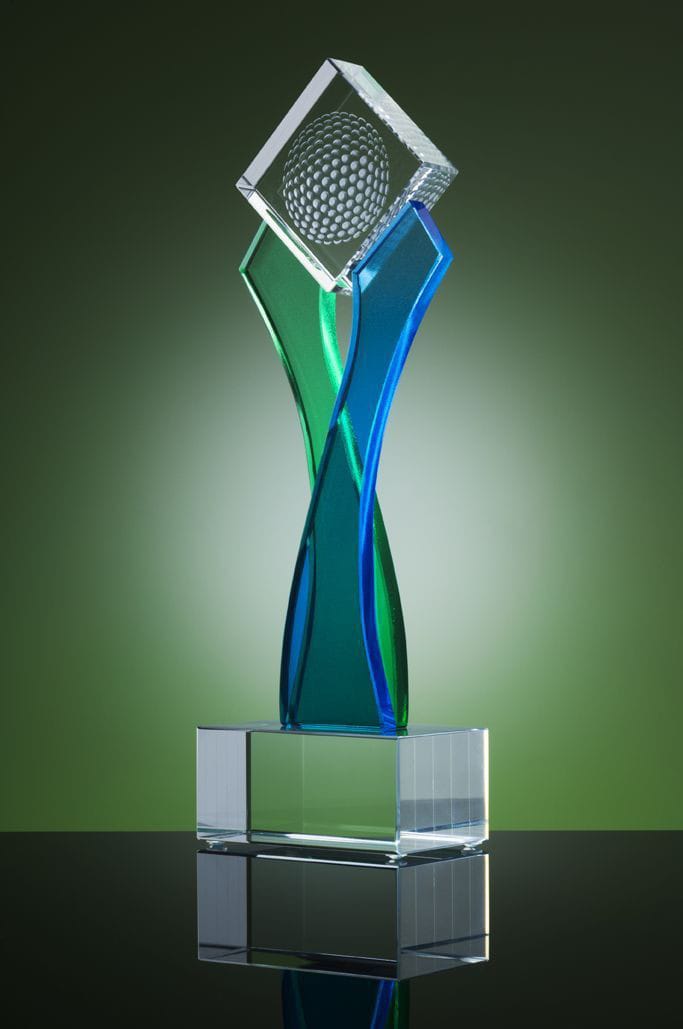 Artistic Crystal Flame Trophy