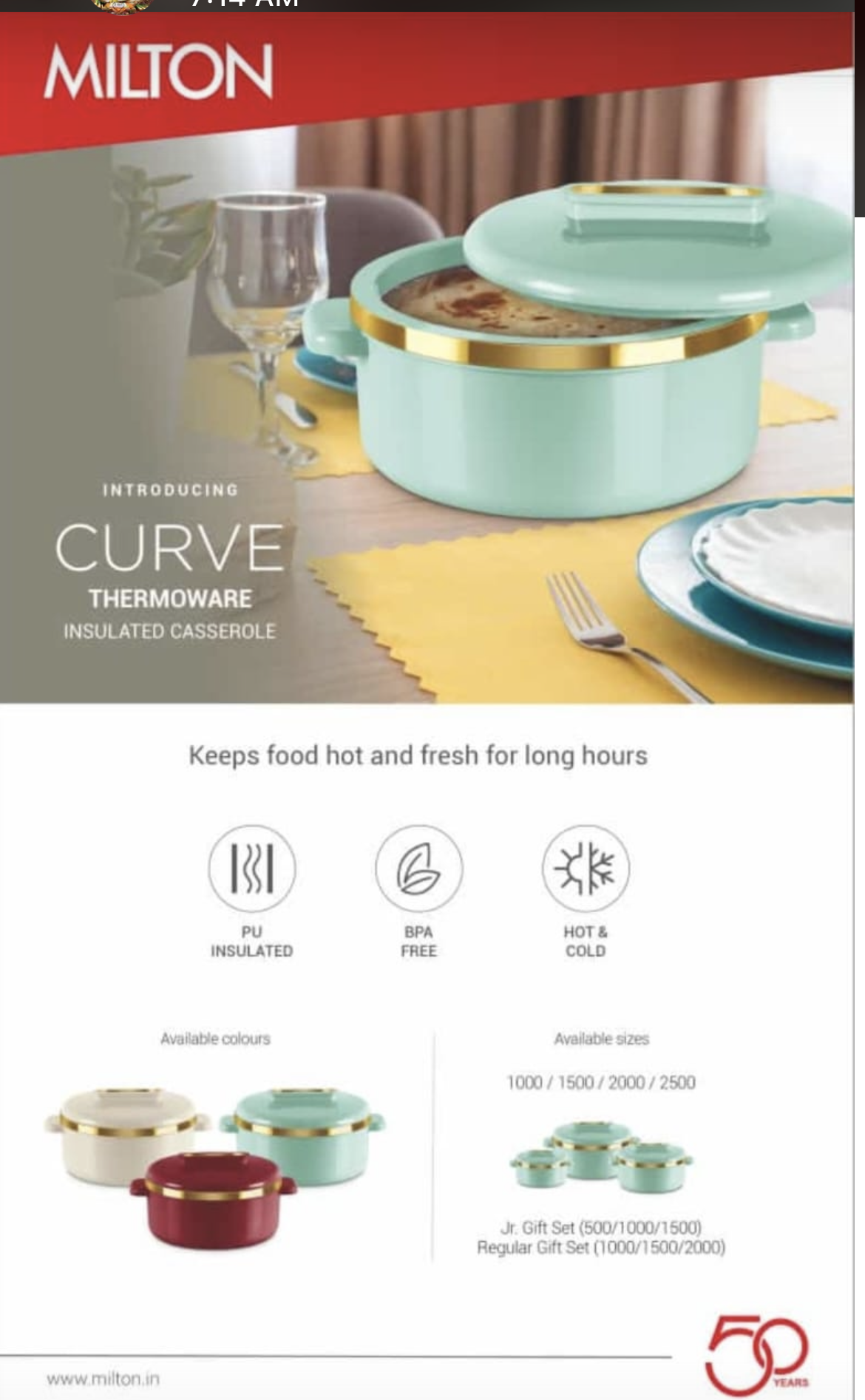 Milton Casserole Bowl Set