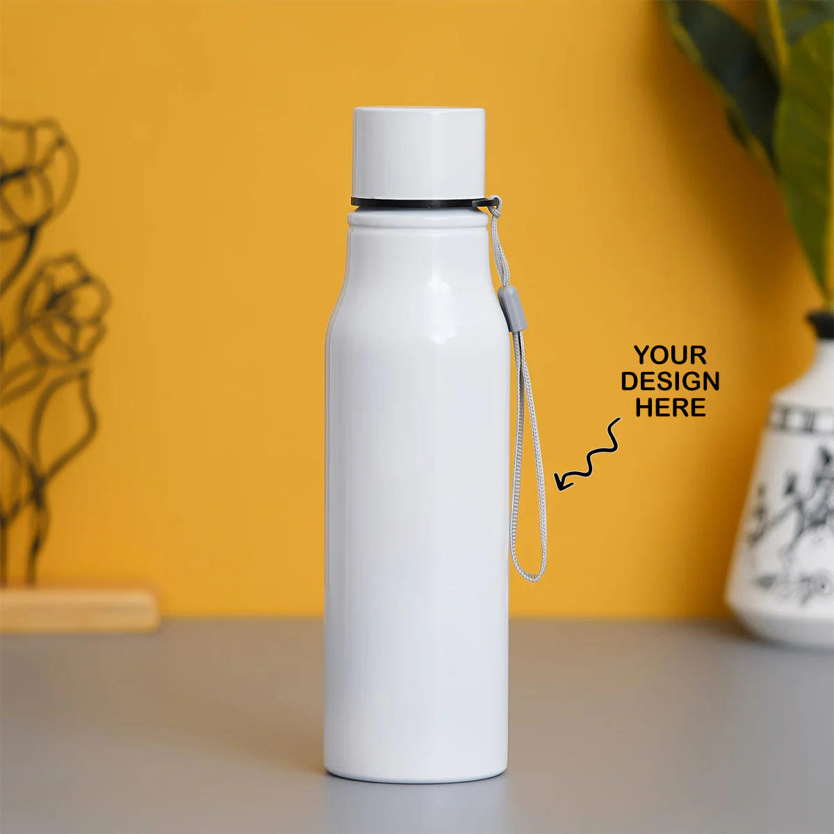 White Vacuum Flask Bottle