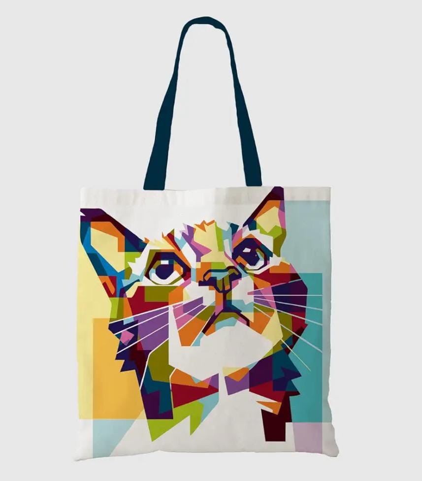 Designer Printed Canvas Tote Bag