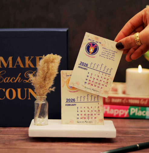 Eco Friendly Recycled Paper Desk Calendar