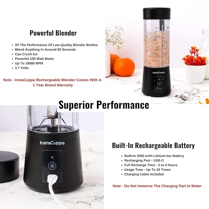 Electric Food Chopper Black