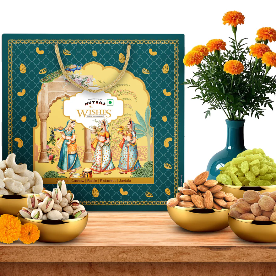 Nutraj Wishes Regal Tradition 1 Kg Diwali Gift Box GB-158