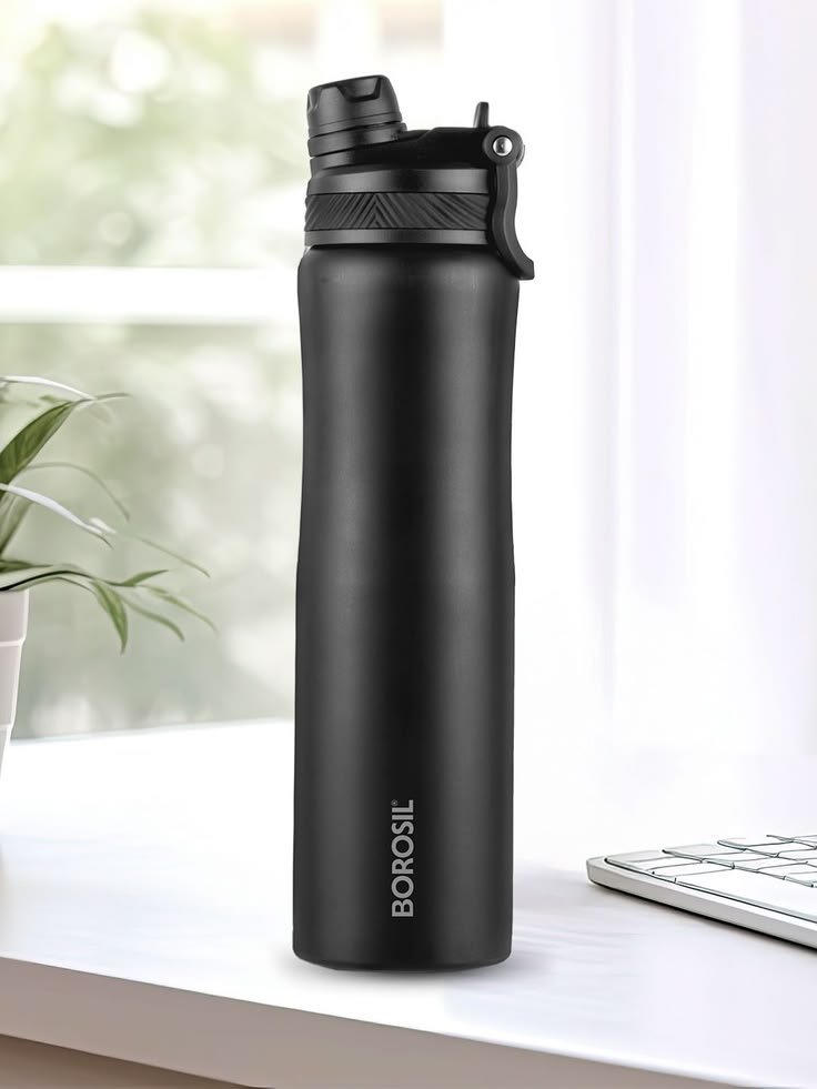 Black Vacuum Flask Bottle
