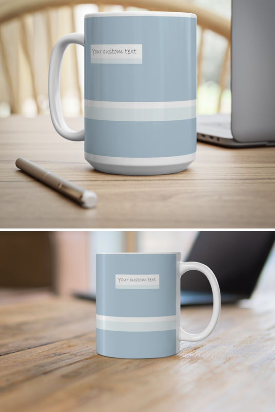 Pastel Blue Ceramic Mug