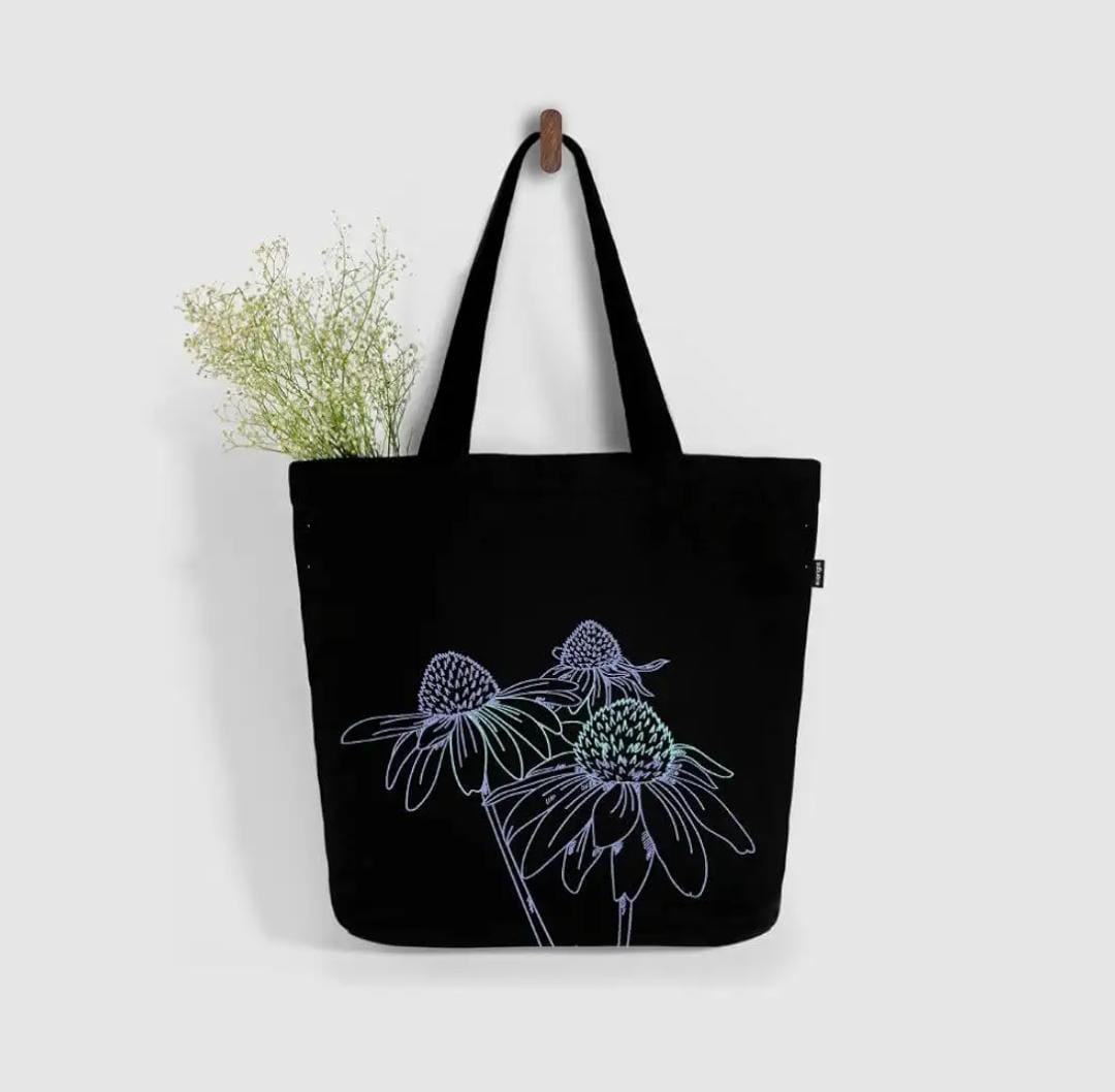 Premium Black Cotton Tote Bag