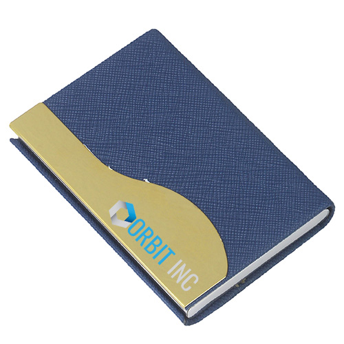 Premium Fabric And Leather Business Card Holder