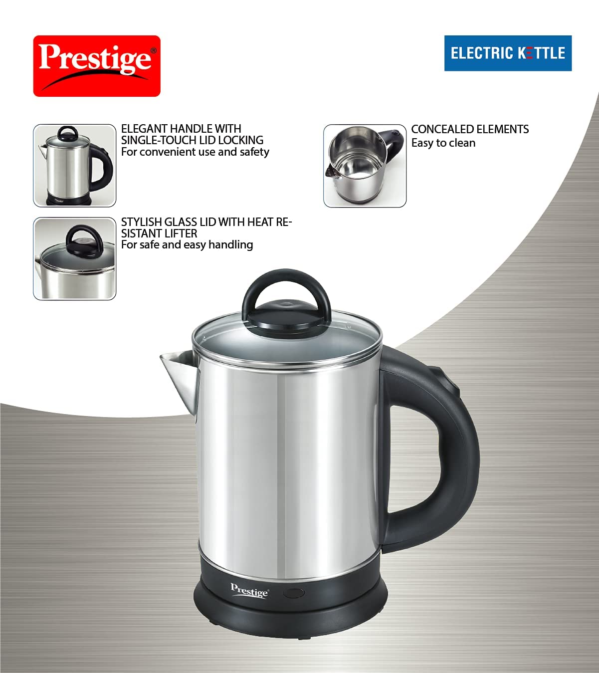 Prestige Stainless Steel Kettle