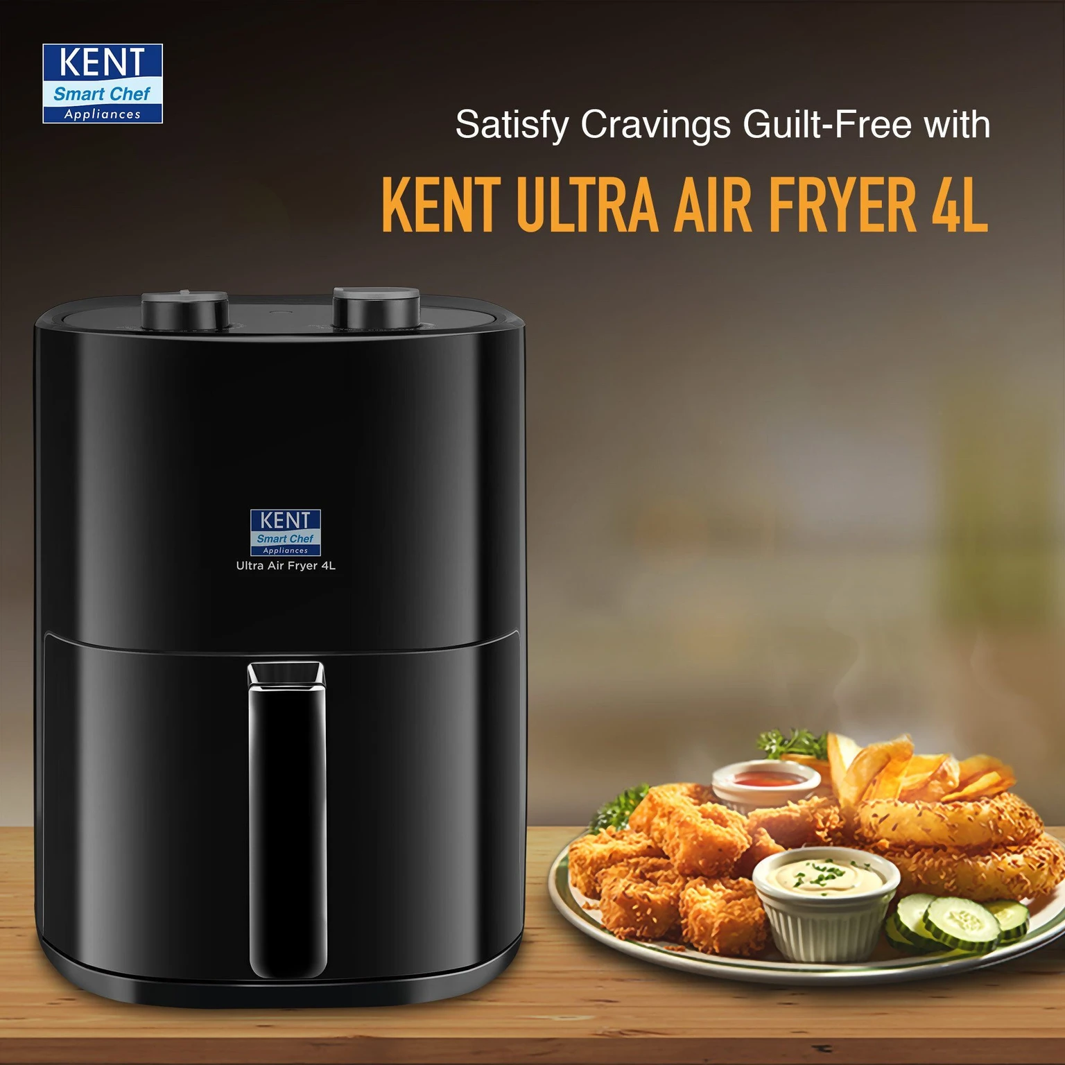 KENT Ultra Air Fryer 4L 1300W