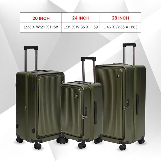 SWISS MILITARY Black Gold Collection Jade Trolley Bag