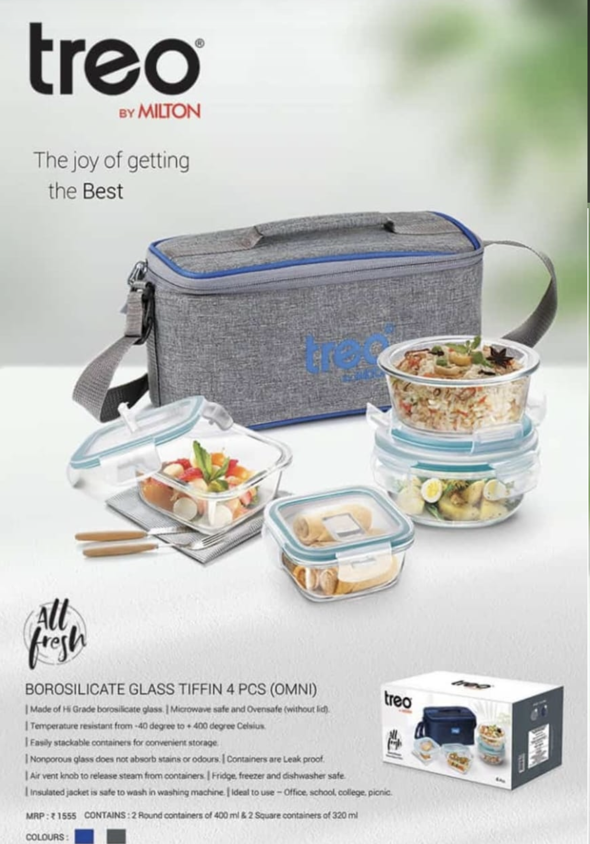 Treo Portable Food Carrier Set