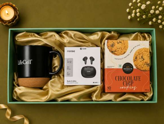 Noise Air buds, Mug with Cork Base,  Cookies