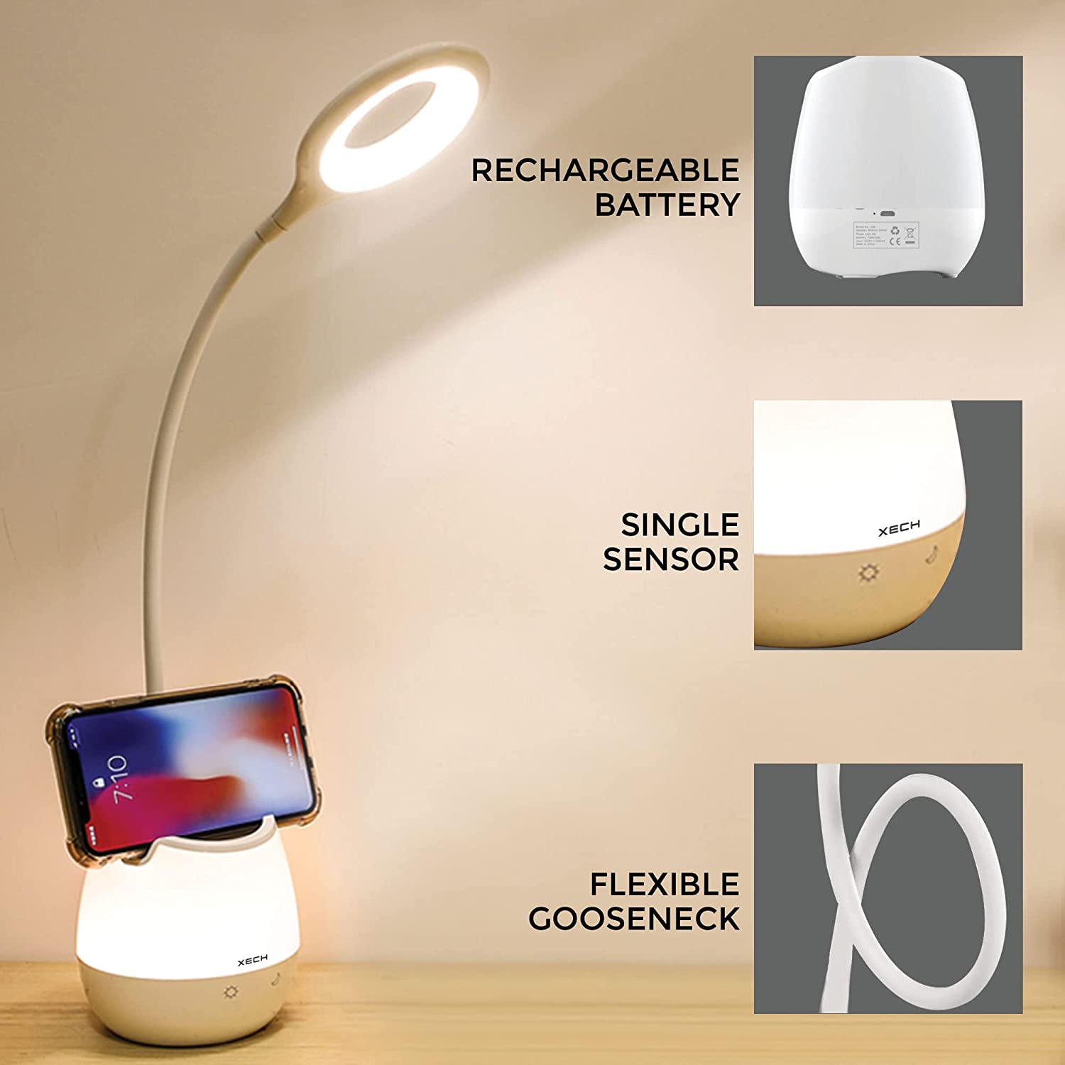 Xech Desk Lamp With Pen Stand